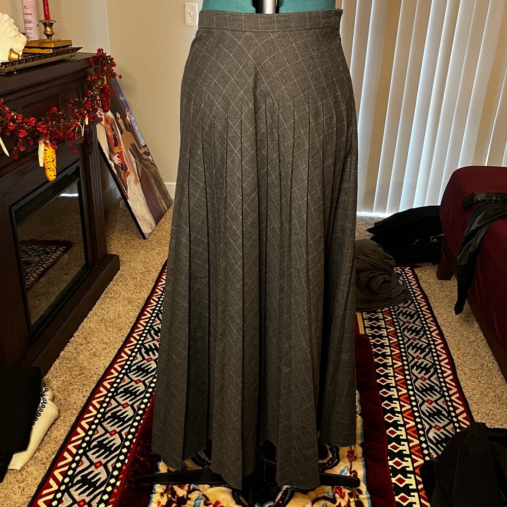 Long Pleated Skirt